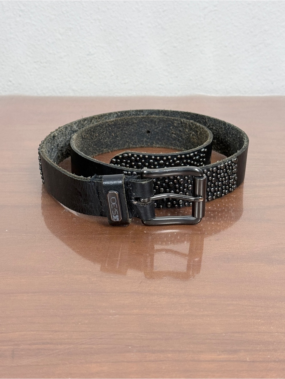 Joe's Jeans Women’s Black Studded Leather Belt L
